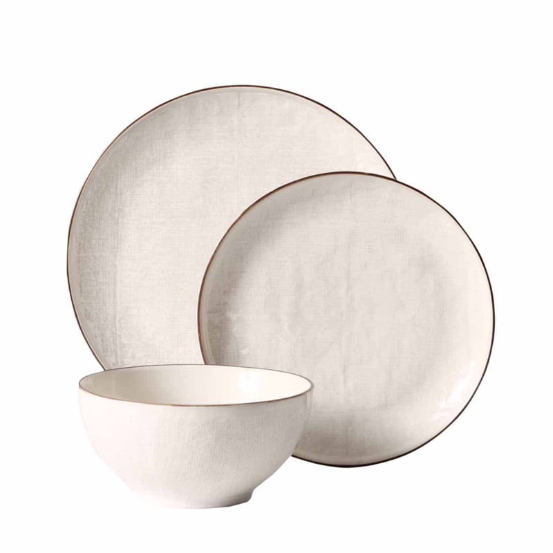 Stoneware Cream Murphy 12PC Dinnerware Set - Cream