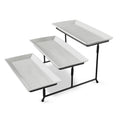 3-Tiered Porcelain Serve Set with Metal Stand - Single