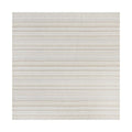 Natural Stripe Woven Table Throw - 50" x 50" - Neutral Cotton