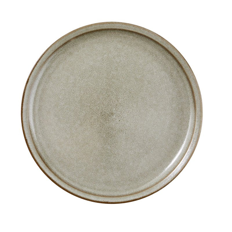 Cream Stoneware Dinner Plate - 10.25" Elegant Design