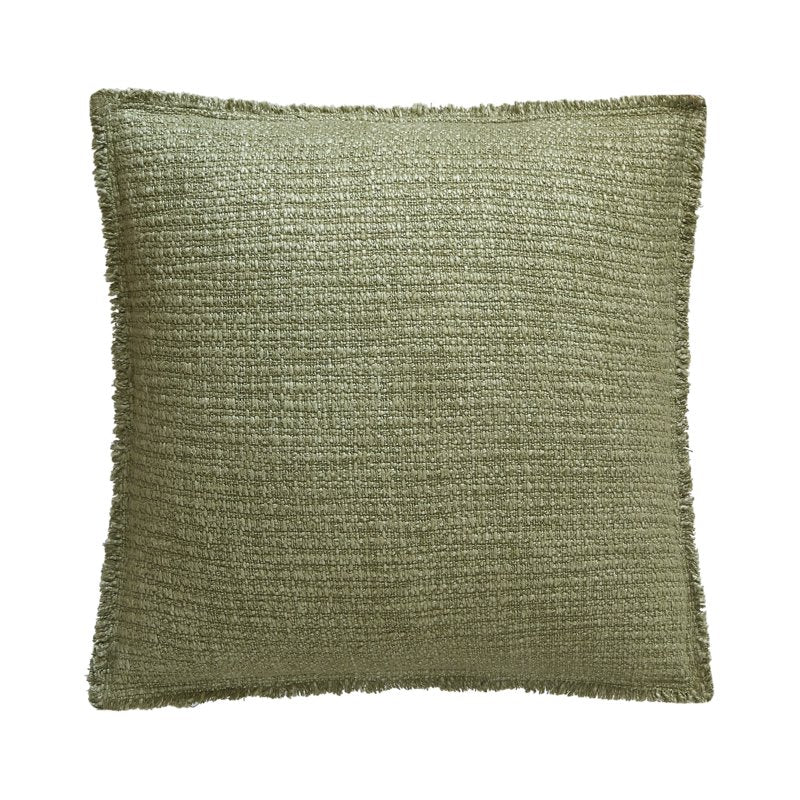 Decorative Throw Pillow - Dark Cilantro, 22x22in, Removable Cover, Farmhouse & Modern Decor