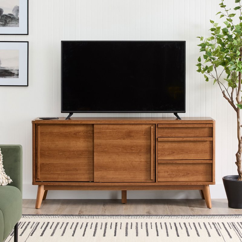 Greyson TV Stand for TVs up to 70 in - Acorn Finish