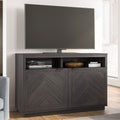 Herringbone TV Stand for TVs up to 55" - Gray