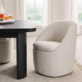 Mira Everywhere Dining Chair - Cream Upholstered, Fully Assembled