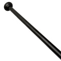 Adjustable Tension Shower Curtain Rod - Rustproof Aluminum, Matte Black, 43-72 Inches