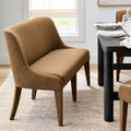 Upholstered Dining Bench - Tobacco - Modern Windsor Design