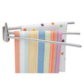 Stainless Steel 3-Arm Wall Mount Towel Bar - Space Saving Bathroom Accessory