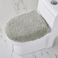 Sage Toilet Lid Cover 18x20 Inches - Soft Cotton, Non-Slip Bathroom Accessory