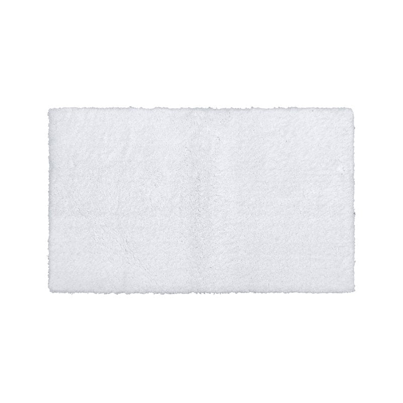 Better Trends White 21 x 34 Inch Micro Plush Bath Rug - Non-Slip Water Absorbent Bathroom Mat