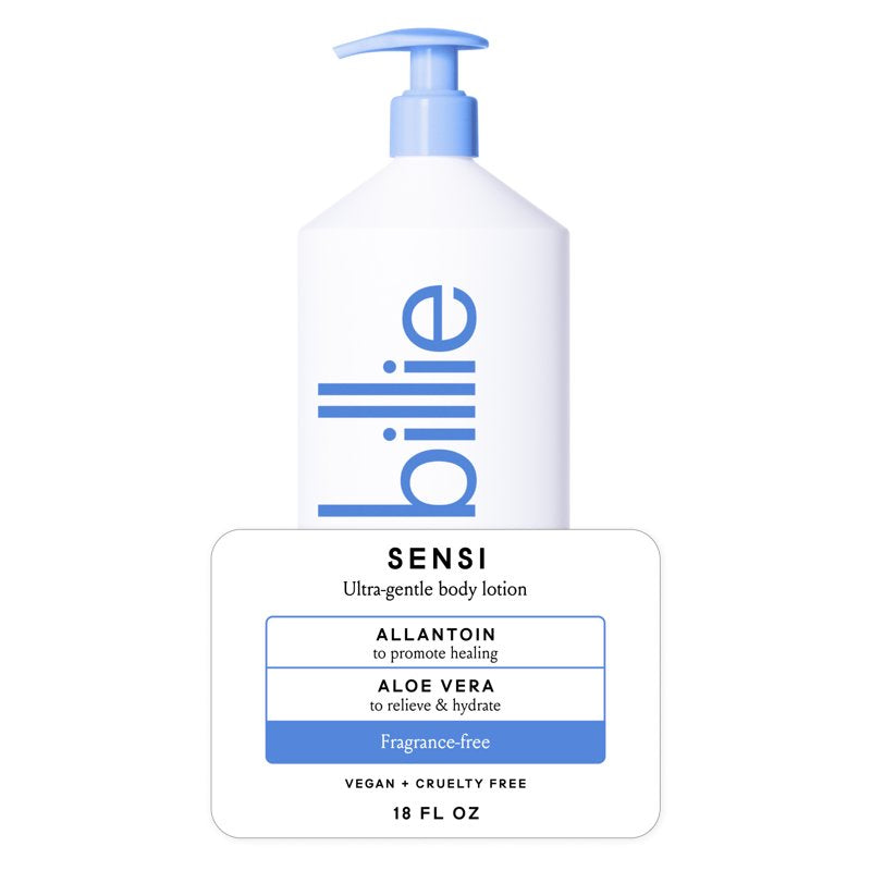 Billie Sensi Ultra-Gentle Women's Body Lotion, Fragrance-Free,