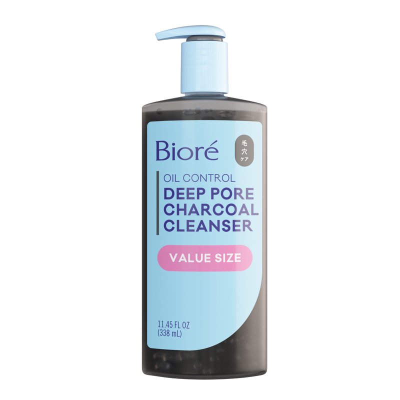 Deep Pore Charcoal Daily Face Wash for Oily Skin, 11.45 fl oz