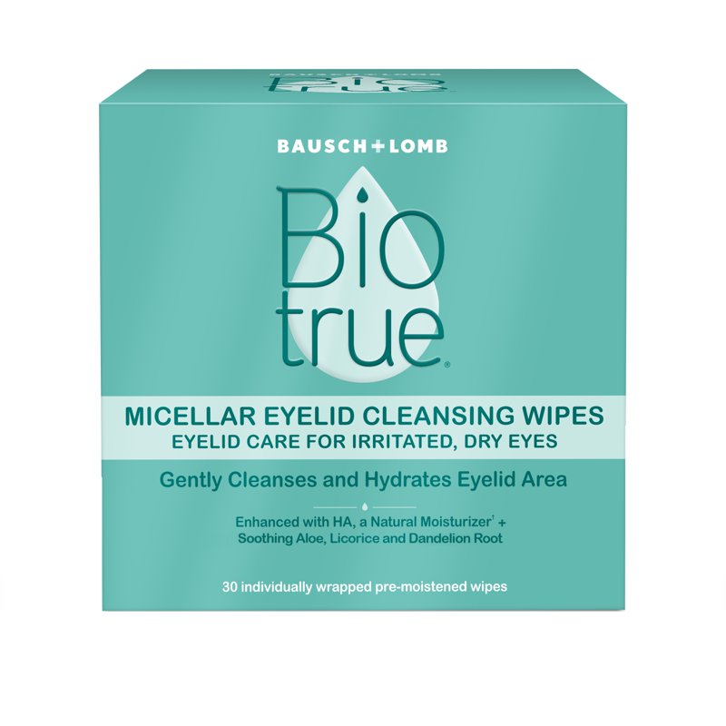 Micellar Eyelid Cleansing Wipes, Fragrance-Free Hydrating Eye Wipes