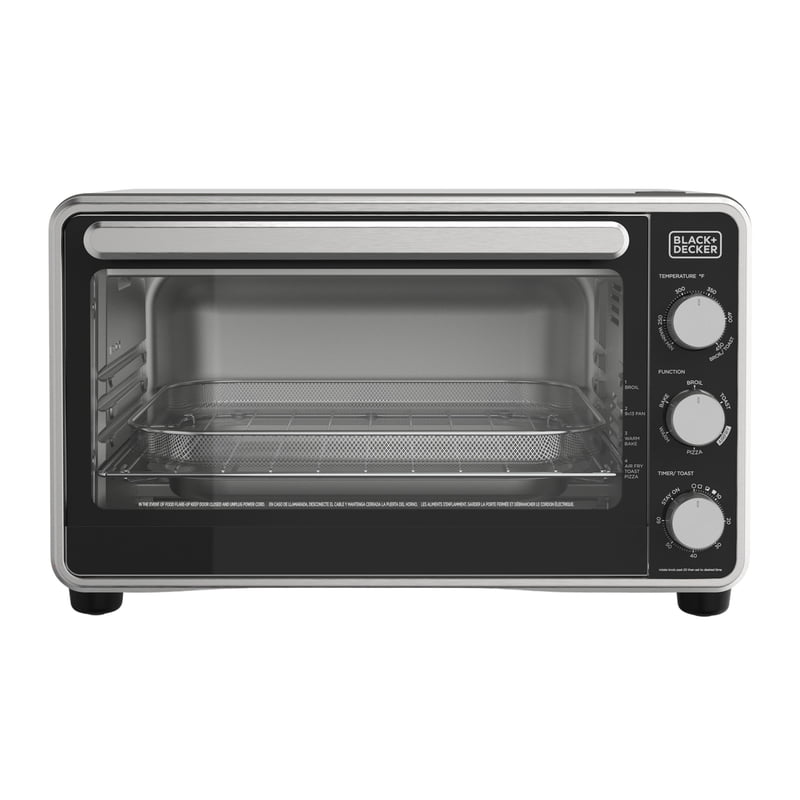 6-Slice Air Fryer Toaster Oven - Stainless Steel Countertop Convection Oven