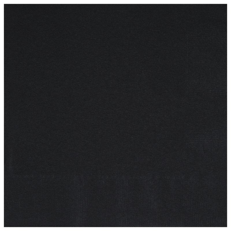 Disposable Black Paper Napkins for Parties - 6.5 in x 6.5 in, 24 Count - Variation 1