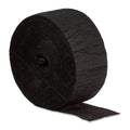 Black Paper Party Streamer 150 Feet for Decorations & Backdrops