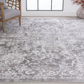 7'10'' x 10'2'' Gray Persian Traditional Area Rug for Living Room & Bedroom