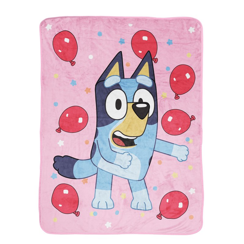 Bluey Kids Throw Blanket 46x60 Microfiber Plush Cozy Bed Wrap
