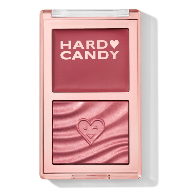 Cream & Powder Blush Duo - Rosy Mauve Long-Wear Cheek Palette, 0.35 oz