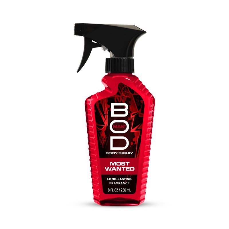 Most Wanted Fragrance Body Spray for Men, Long-Lasting Scent, 8 fl oz