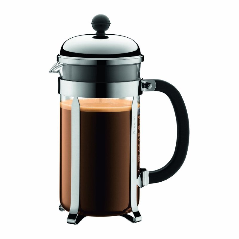 French Press Coffee Maker - 1L / 34 Oz / 8 Cup - Chrome