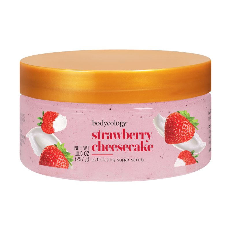 Strawberry Cheesecake Exfoliating Sugar Scrub with Shea Butter, 10.5 oz