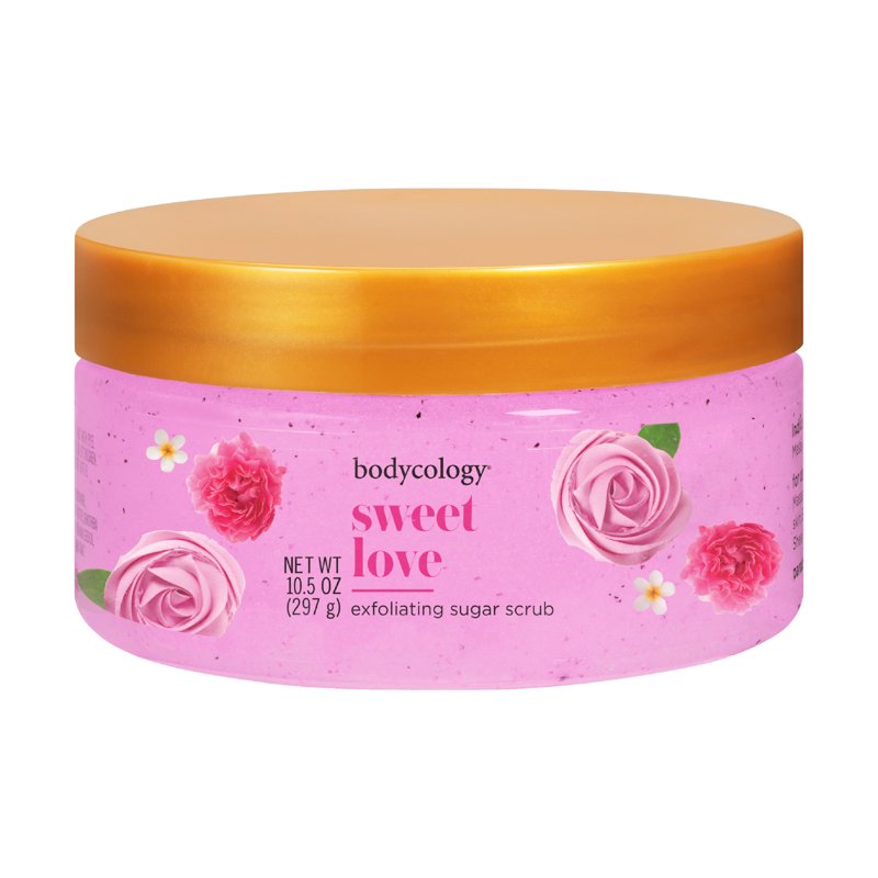 Exfoliating Sugar Body Scrub with Shea Butter - Sweet Love Scent