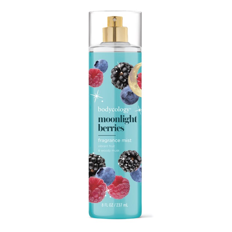 Moonlight Berries Fragrance Body Mist - Long-Lasting Fruit & Musk Scent, 8 oz
