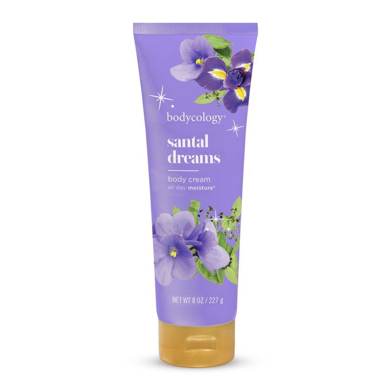 Santal Dreams Shea Butter Body Cream - Moisturizing Fragrant Skin Lotion, 8 oz