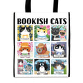 Bookish Cats Reusable Shopping Tote - Eco-Friendly Design