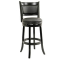 Swivel Wood Bar Stool - 29in Black Finish
