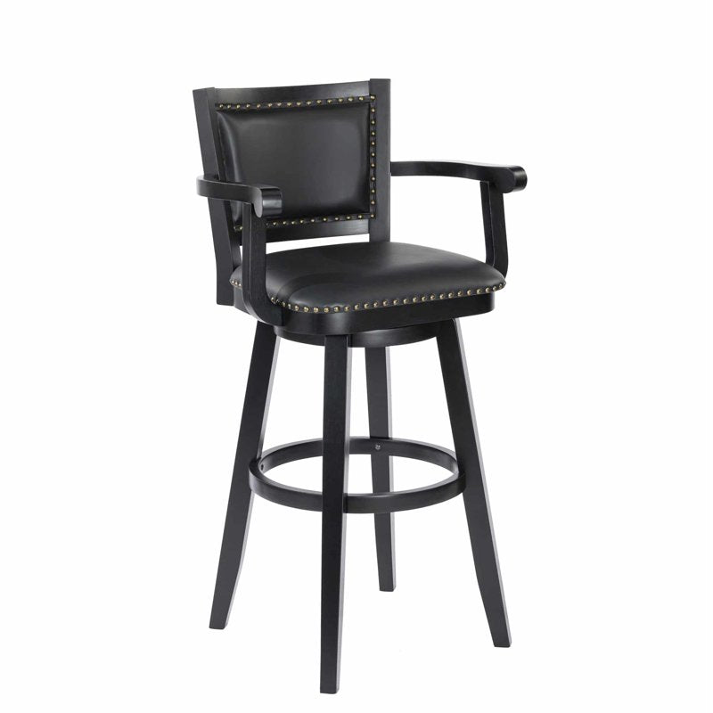 Broadmoor Extra Tall Swivel Bar Stool - Black