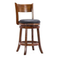 Palmetto 24" Counter Height Swivel Bar Stool - Walnut