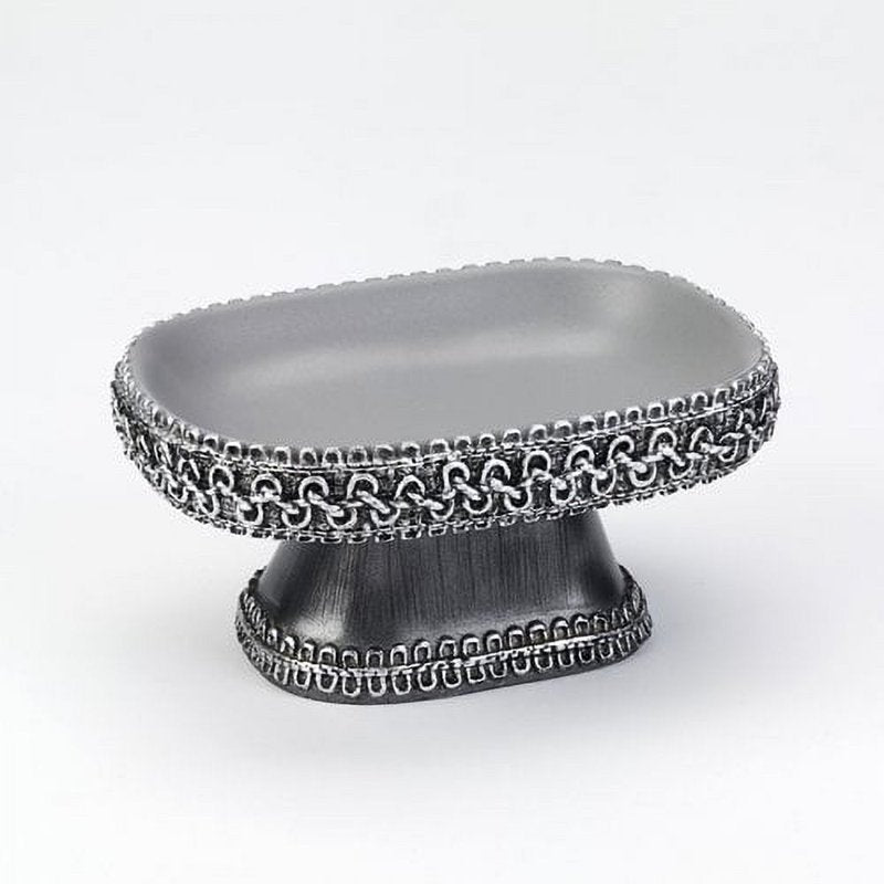 Granite Braided Medallion Soap Dish - Contemporary Design