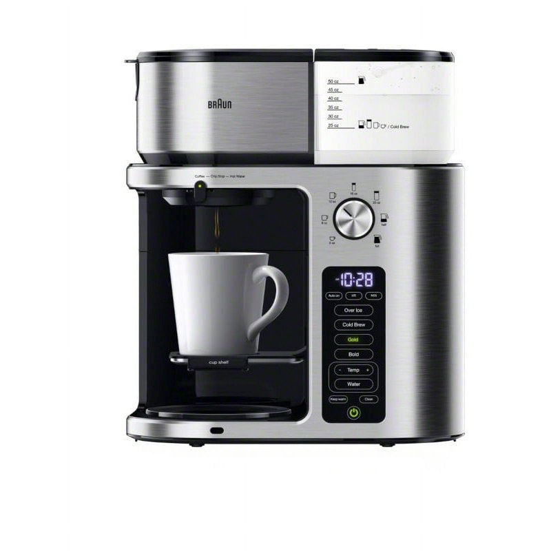 MultiServe Plus 10-Cup Drip Coffee Maker - Stainless Steel Pod-Free Brewer