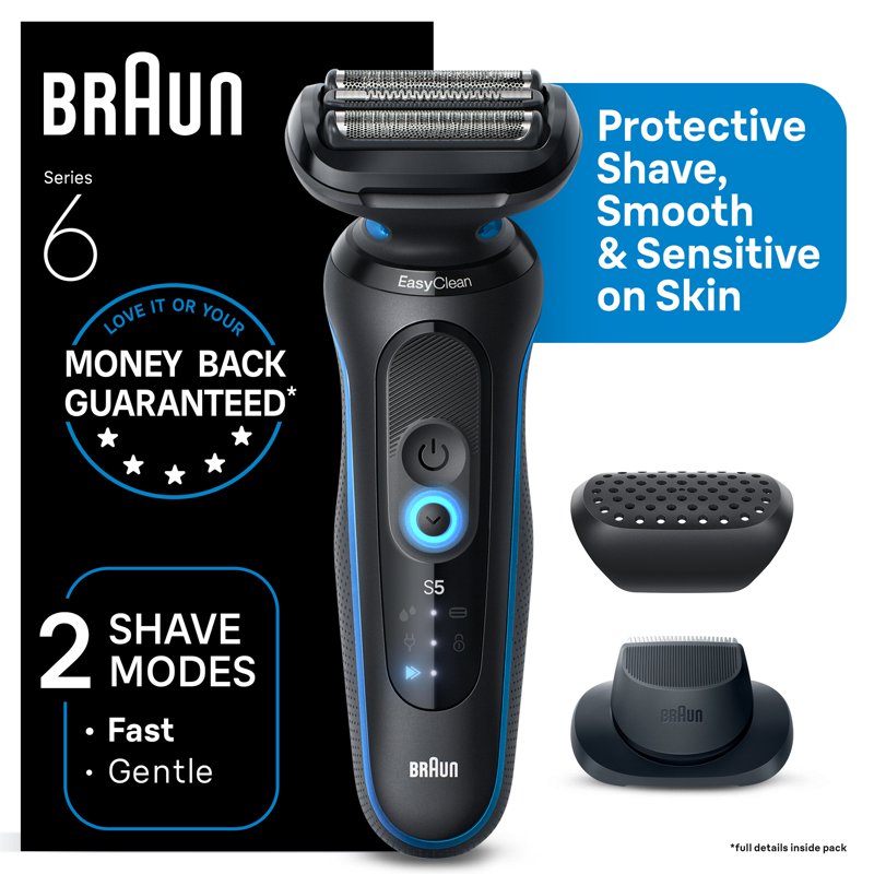 Braun Series 6 Electric Razor for Men with Precision Trimmer