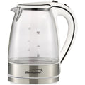 Cordless Tempered-Glass Electric Kettle - 1.8 Qt, White