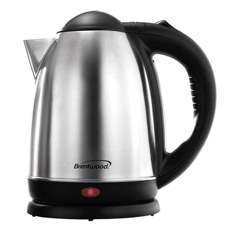 1.7L Stainless Steel Electric Cordless Tea Kettle - 1000W Brushed Finish