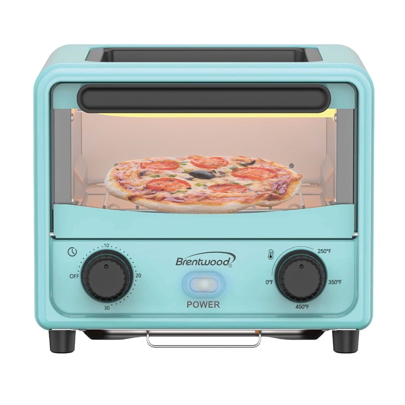 500-Watt Stainless Steel Mini Toaster Oven - Blue, 101 Oz. (3 L)