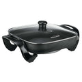 12-Inch Electric Skillet with Glass Lid, 1,300-Watt Nonstick Frying Pan