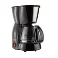 4-Cup Drip Coffee Maker with Warming Plate and Reusable Filter - Black