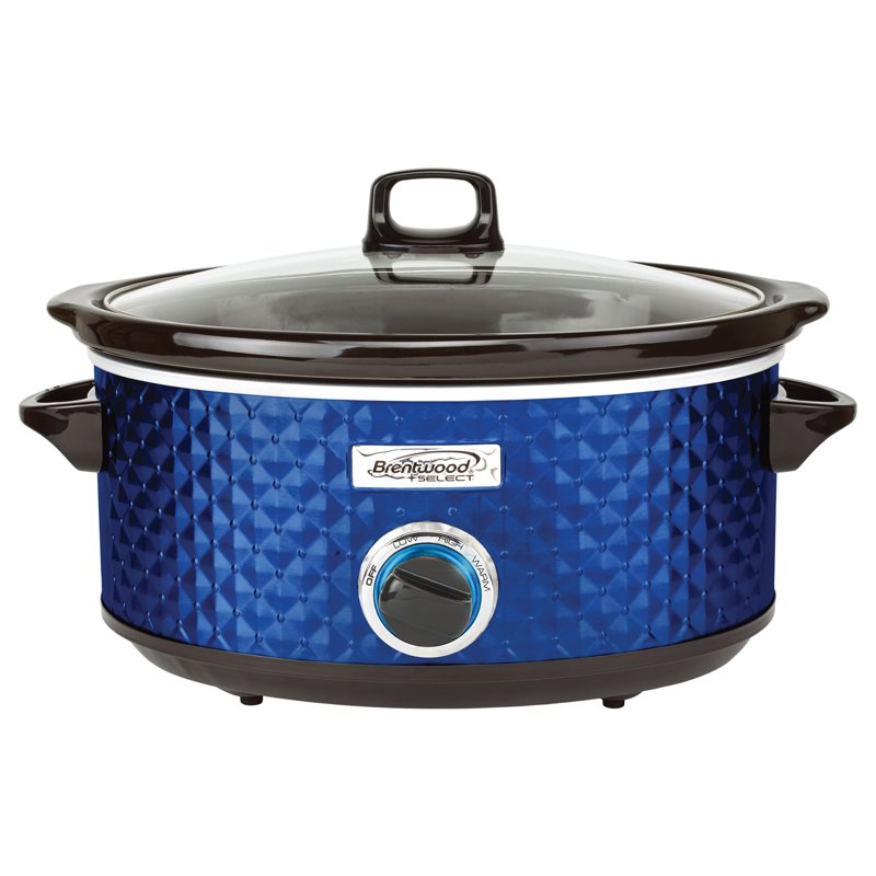 7-Qt. Slow Cooker with Removable Ceramic Pot - Blue