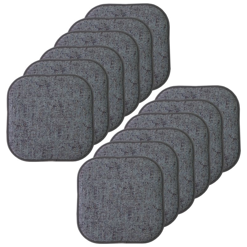 Memory Foam No Slip Back Chair Pad Cushion 12-Pack - Multi-Blue