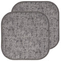 Memory Foam No Slip Back Chair Pad Cushion 2-Pack - Gray Black