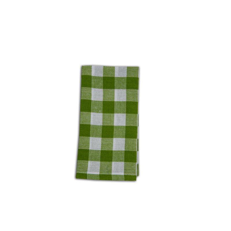 Buffalo Check Green Cotton Napkin Set - 18" x 18" (Set of 4)