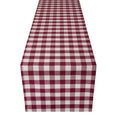 Buffalo Check Table Runner - Burgundy, 13 x 36 Inches