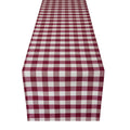 Buffalo Check Plaid Table Runner - Burgundy - 13 x 48 in