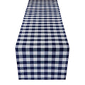 Buffalo Check Plaid Table Runner - Navy 13 in x 90 in