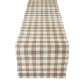 Buffalo Check Plaid Table Runner - Taupe - 13 x 48