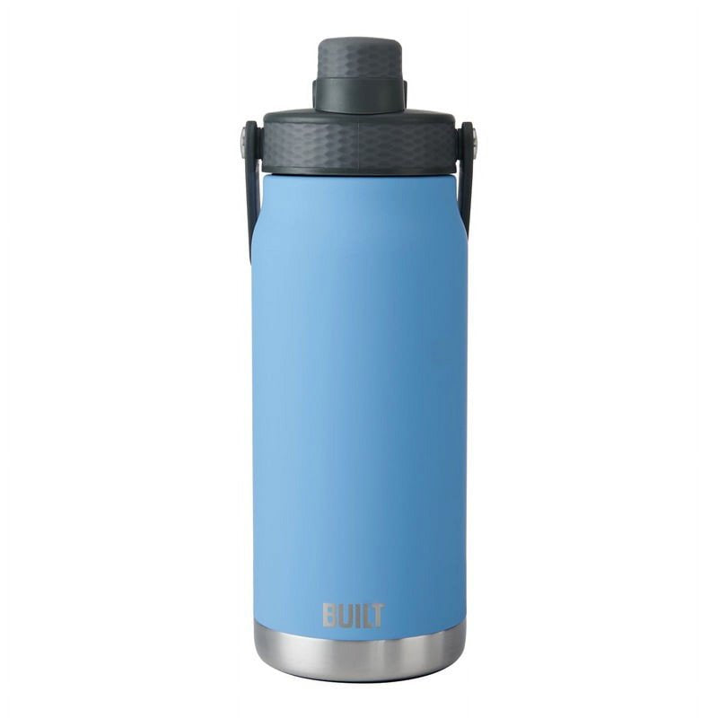 32 oz Dual Lid Stainless Steel Water Bottle - Sky Blue