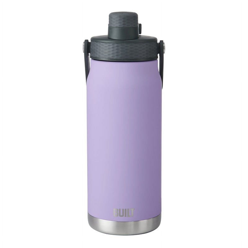 32 Ounce Dual Lid Stainless Steel Insulated Water Bottle - Lavender